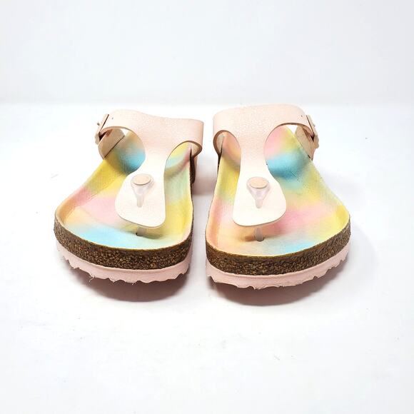 Birkenstock Gizeh Vegan Light Rose BirkiBuc Thong Sandals Size 39 US 8-8.5 - Picture 5 of 11